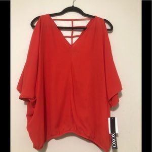 Orange off shoulder